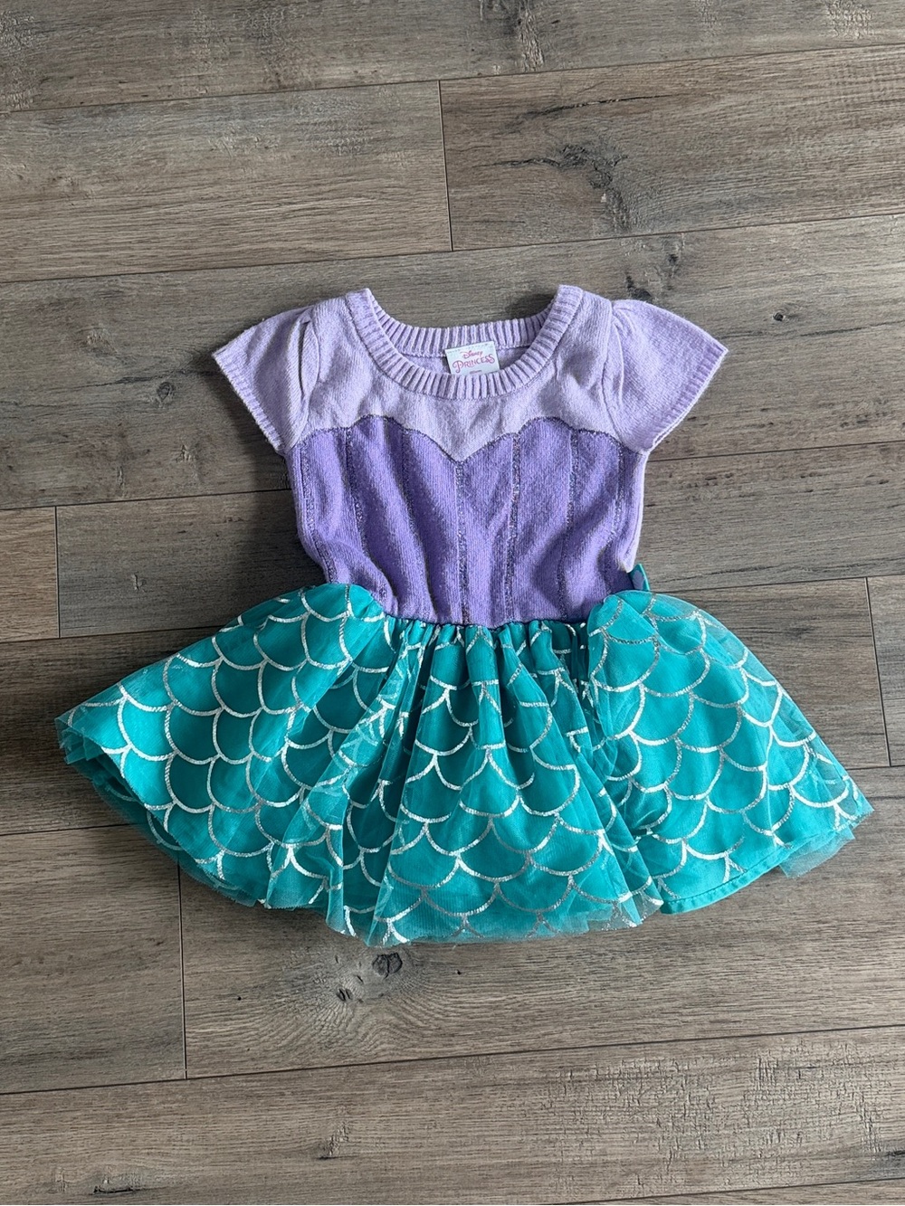 Disney Princess Ariel Little Mermaid Tutu Cosplay Costume Dress Size 18M